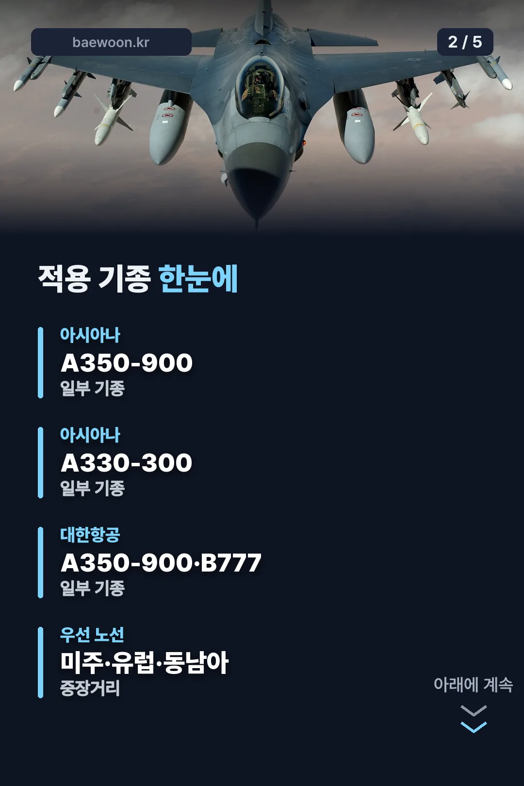 적용 기종 한눈에 보기
