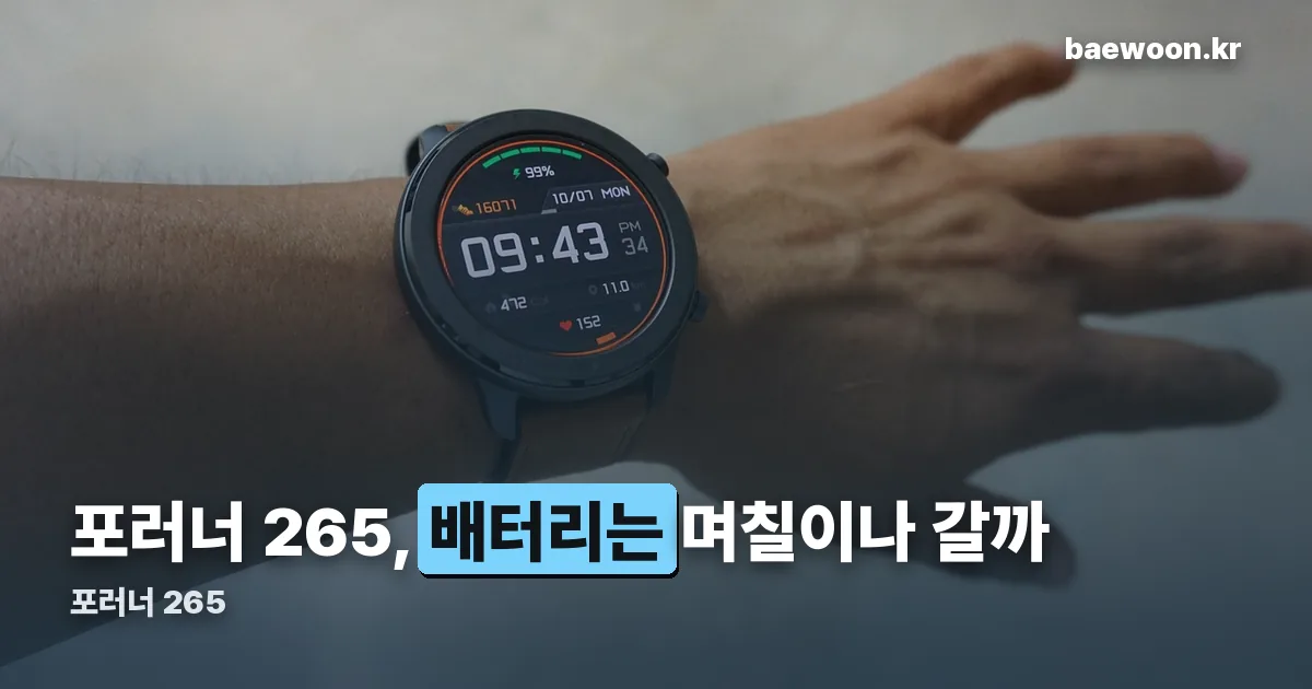 포러너 265 정리 썸네일