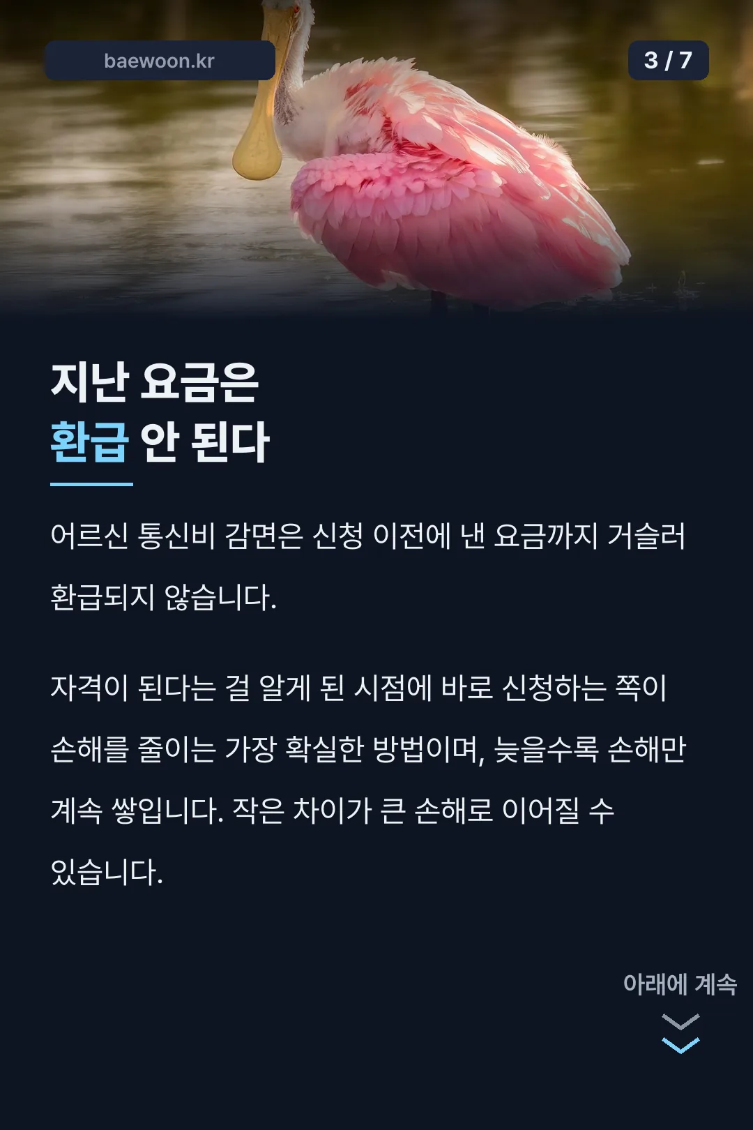 소급 환급 안 되는 사실