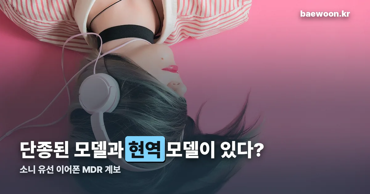 소니 유선 이어폰 정리 썸네일